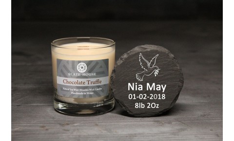 Personalised Chocolate Truffle Soy Candle